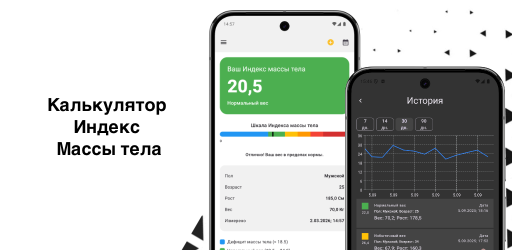 Калькулятор индекса массы тела